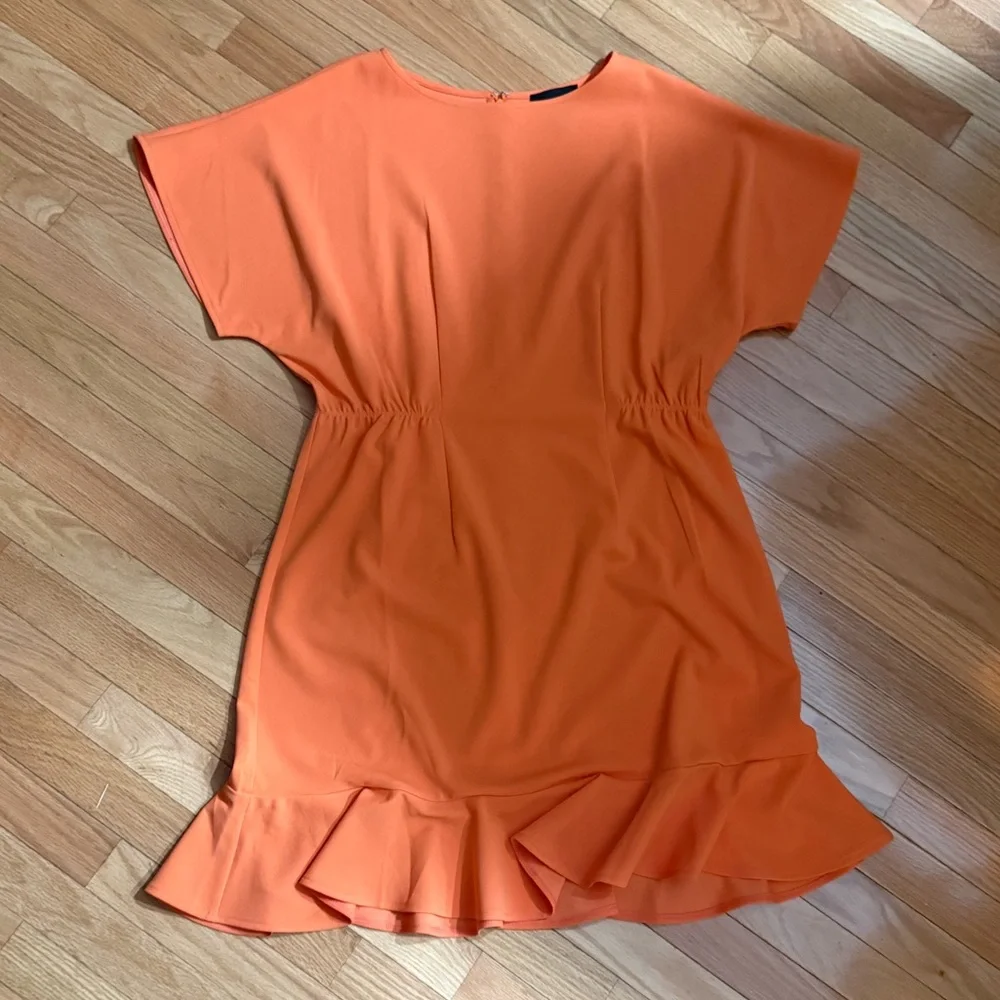 Donna Morgan NWOT❗️Kimono Sleeve Cinched Waist Flounced Ruffle Dress
